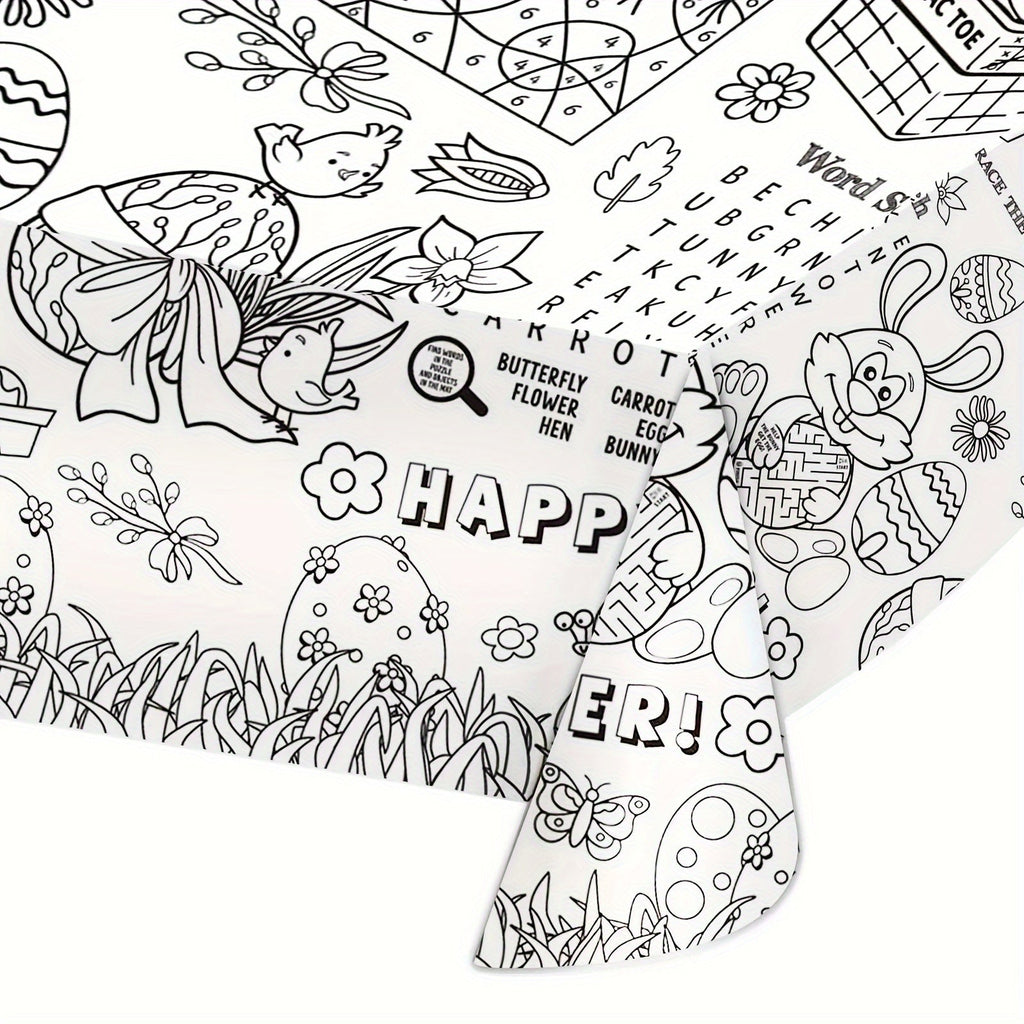 NNETM Classic Easter Coloring Table Cover 274x137cm