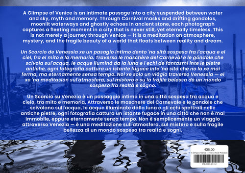A Glimpse of Venice — Fine Art Travel Photobook - "Launching 30 July — reserve your copy."