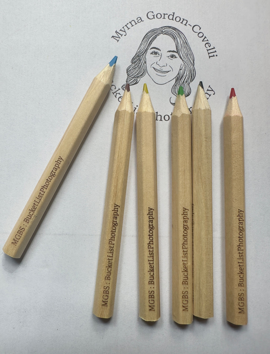 BucketListPhotography Branded Colouring Pencils — Set of 6