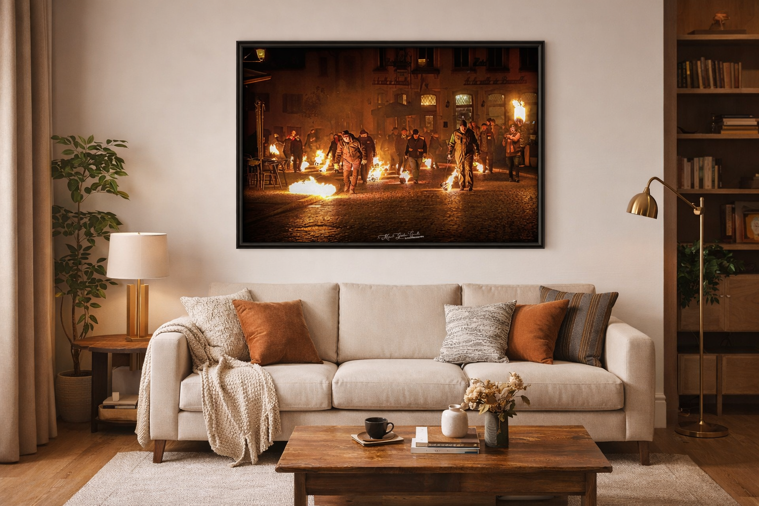 Vianden Fire - Wall Art