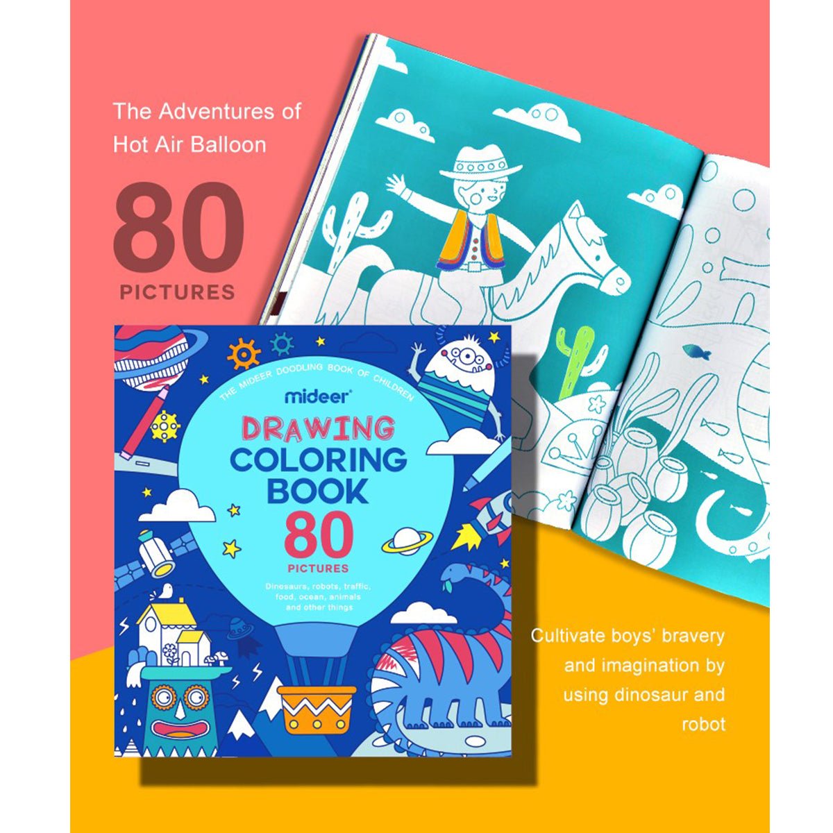 Drawing Coloring Book For Boys