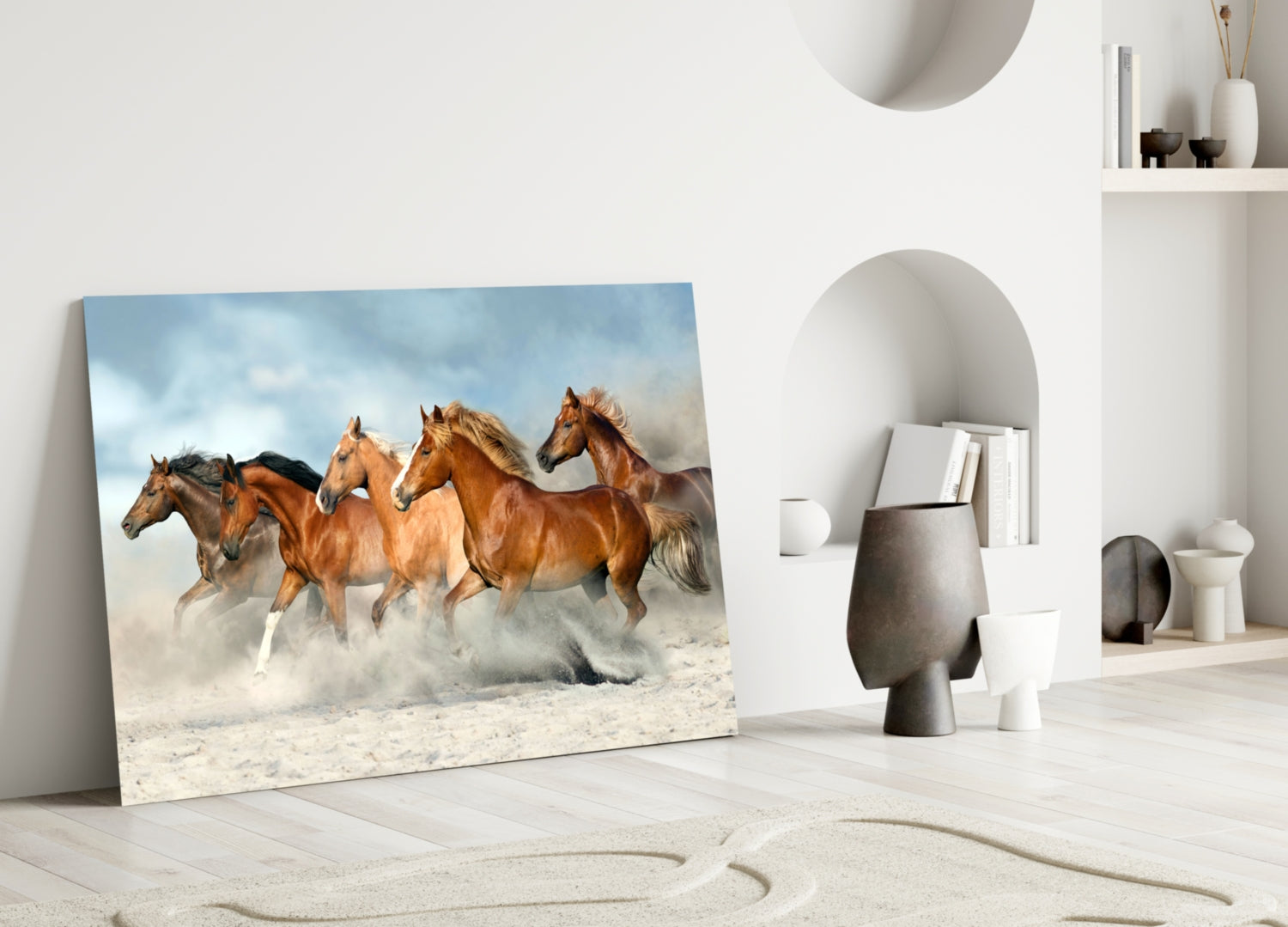 Horses Glass - Wall Art